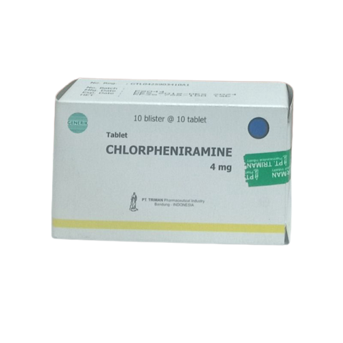 CHLORPHENAMINE MALEATE 4 MG